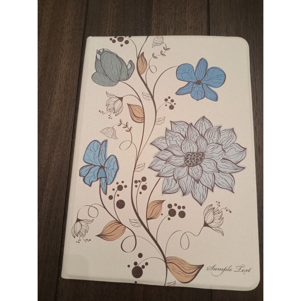 Tablet cover/holder with pretty flowers